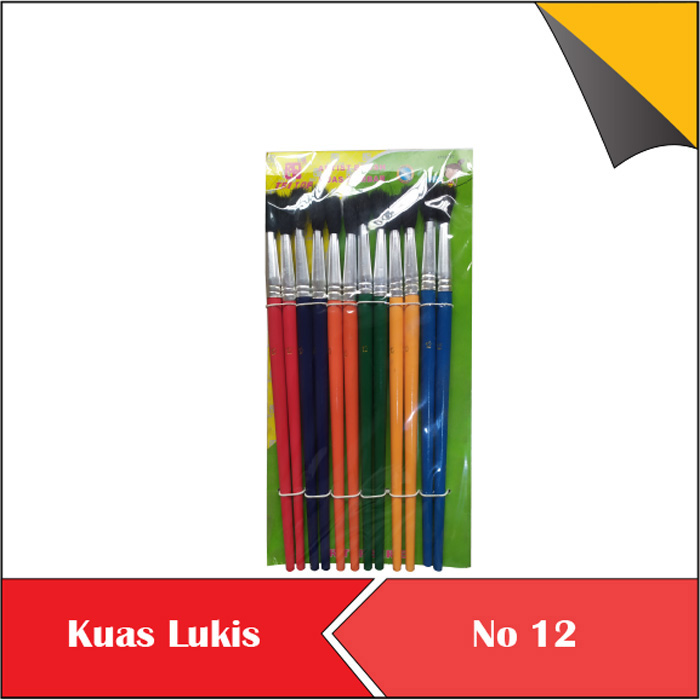 

Kuas lukis no. 12 per lusin 12 pcs
