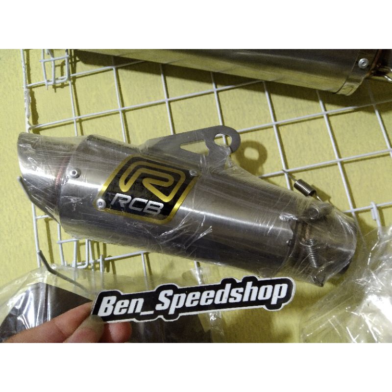Slencer Racing RCB Purbalingga inlet 50, Free per dan gantungan knalpot.