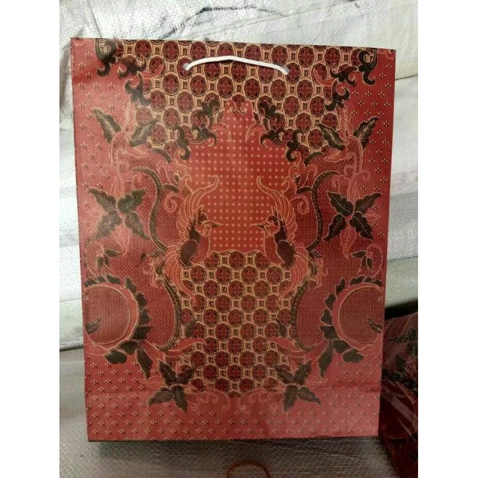 

paperbag batik folio uk 26x34, paper bag ,tas kertas ,kantong kertas , tas tali