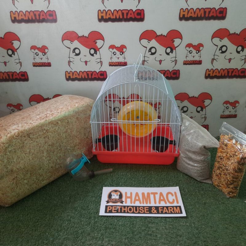 TERMURAH KANDANG HAMSTER/GERBIL/SMALLPETS PAKET LENGKAP