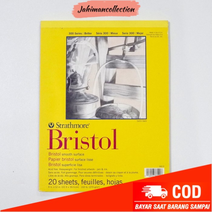

✨ BISA COD ✨ Strathmore Bristol Smooth 9x12"