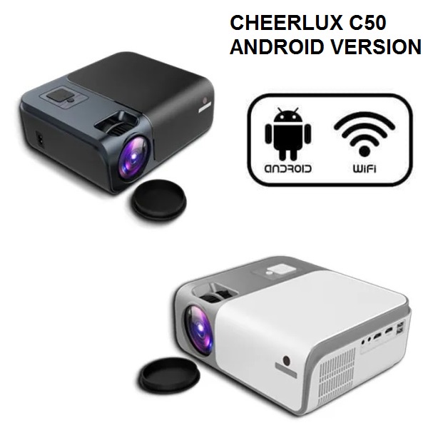 CHEERLUX C50 ANDROID - Proyektor Pintar 4000 Lumens - Full HD 1080P