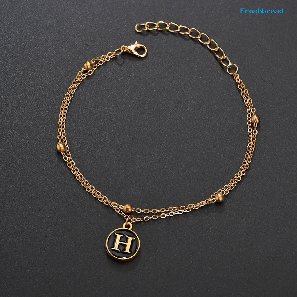 Terlaris Double-layer Unisex Letter Pendant Cool Chain Bracelet for Party