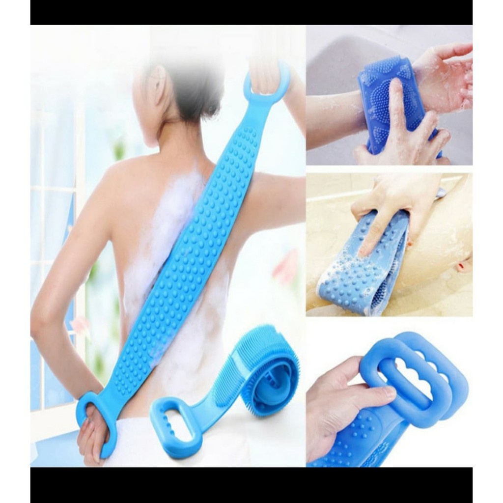 PROMO!!! Sikat Punggung Silikon Alat Gosokan Punggung Mandi Silicone Scrubber