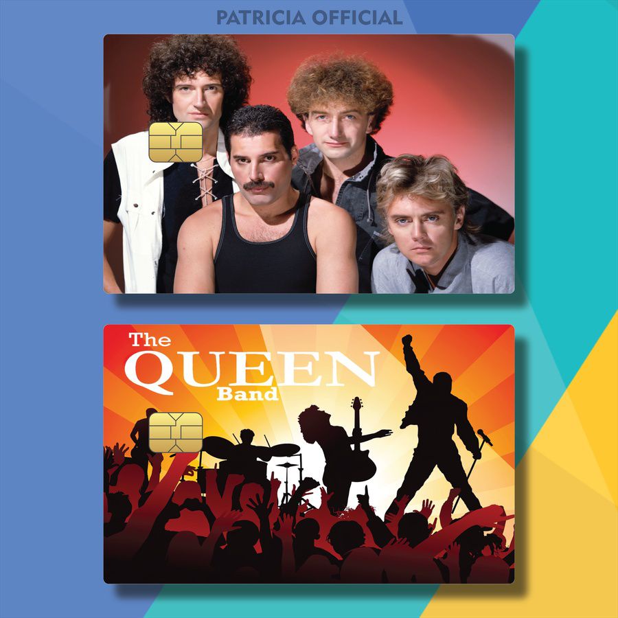 STIKER CARD PERSONEL BAND QUEEN BPPMQ/TIS0O/ SKIN ATM ROCK BAND QUEEN / STIKER ATM EXO POPULER / STI