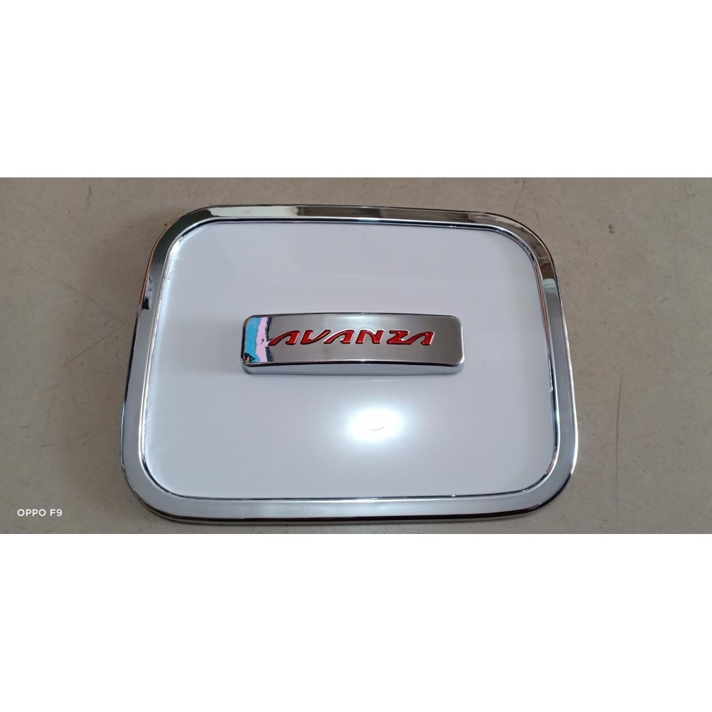 HVCZRI - AVANZA NEW TANK COVER HYBRID AVANZA LAMA PUTIH LOGO MERAH TANK COVER AVANZA VVTI HYBRID