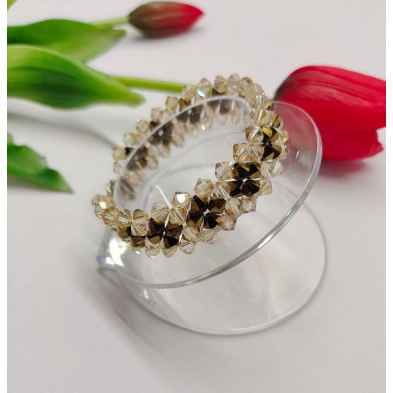 Gelang Kristal Swarovski AG001 Manik Kristal Swarovski Austria Original