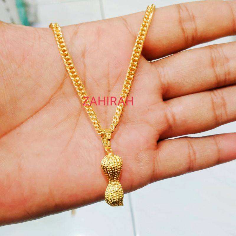 COD KALUNG WANITA RANTAI FREE LIONTIN KACANG JUMBO TITANIUM