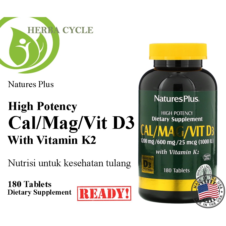 NP Calcium Magnesium Vit D3 with Vitamin K2 180 Tablets ORI USA