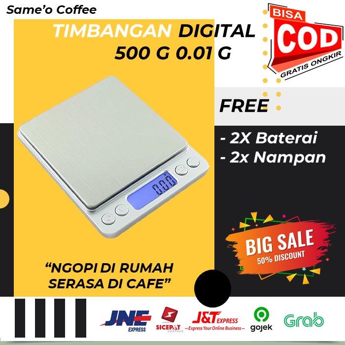 TIMBANGAN DIGITAL DAPUR PERHIASAN EMAS 500 Gram 0.01 g + WADAH