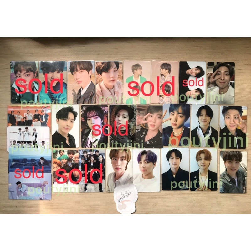 Official Photocard PC BTS Butter YNWA TEAR DILAN MEMO20 SG22 DECO KIT GRUP BE MOTS JAPAN