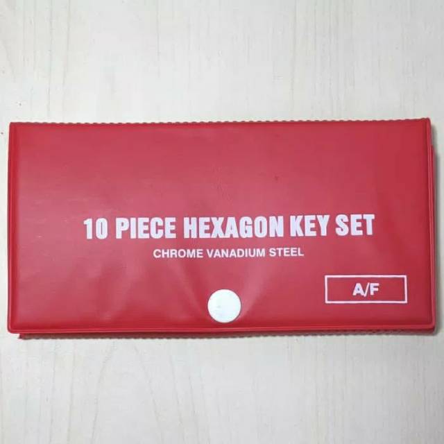 Kunci L Ukuran Inchi 10 Pcs / Haxagon Key Set