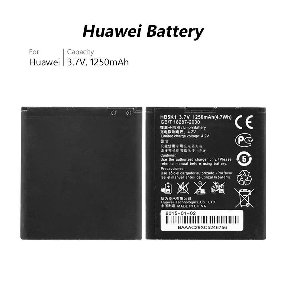 Baterai HB5K1 for Huawei Y200 C8650 C8810 S8520 T8600 Batre Batrai Battery Handphone HP