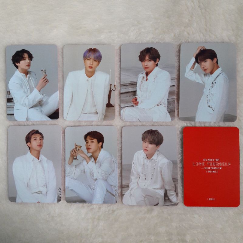 PHOTOCARD BTS LOVE YOURSELF WORLD TOUR
