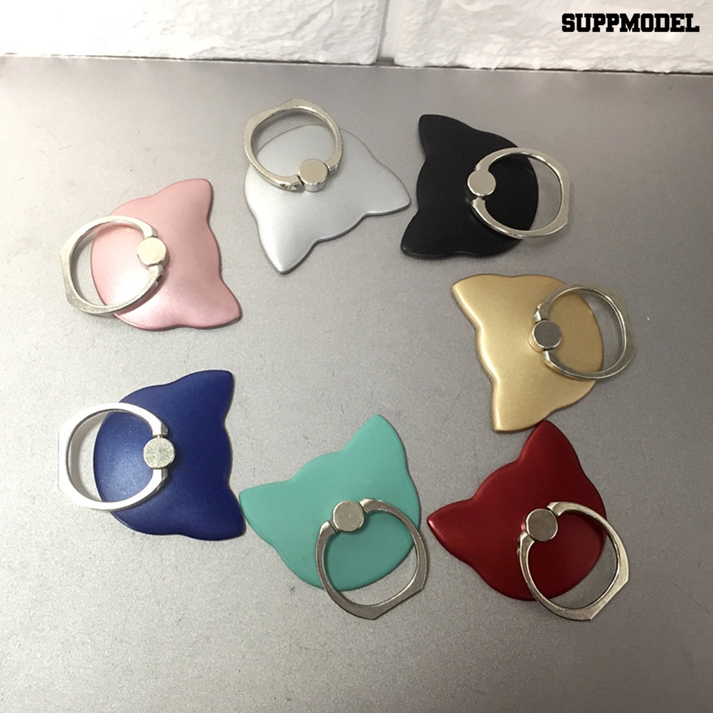 Sdl Ring Holder Bentuk Kucing Bahan Zinc Alloy Untuk Handphone