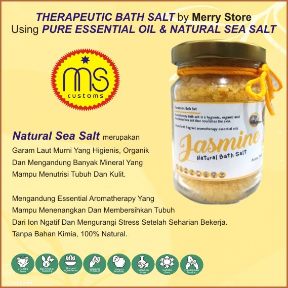 GARAM MANDI PLUS VIT. E + REMPAH REMPAH /GARAM AROMATERAPI/BATH SALT NATURAL/GARAM RENDAM MANDI SPA 
