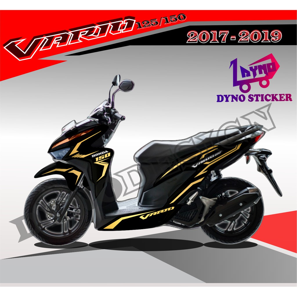 Jual Sticker Cutting Honda Vario 150 Fi stiker striping honda vario 150