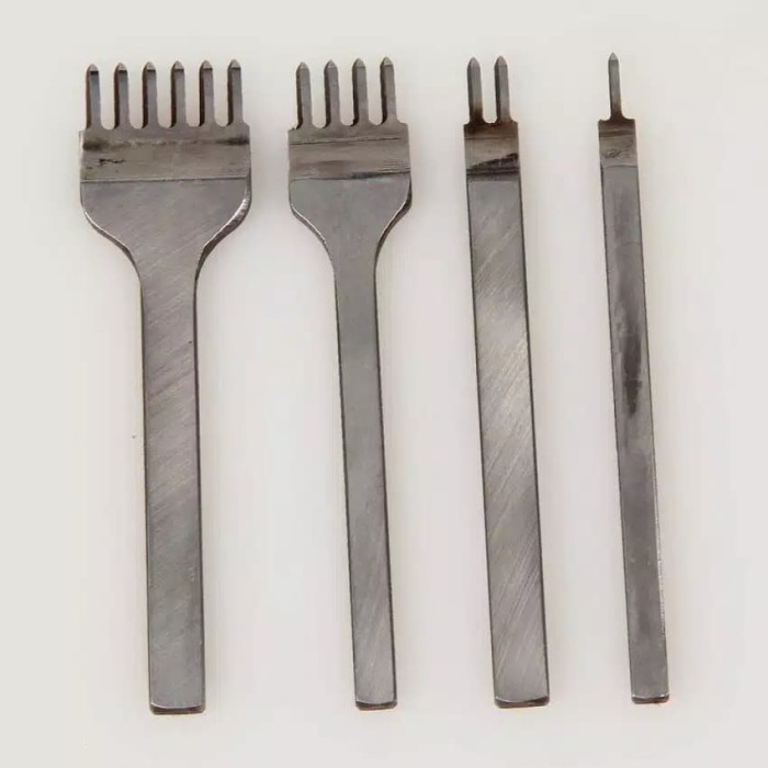 

RKY Pelubang kulit Lacing Stitching hole punch 1set 4 pcs prong leather BURUAN