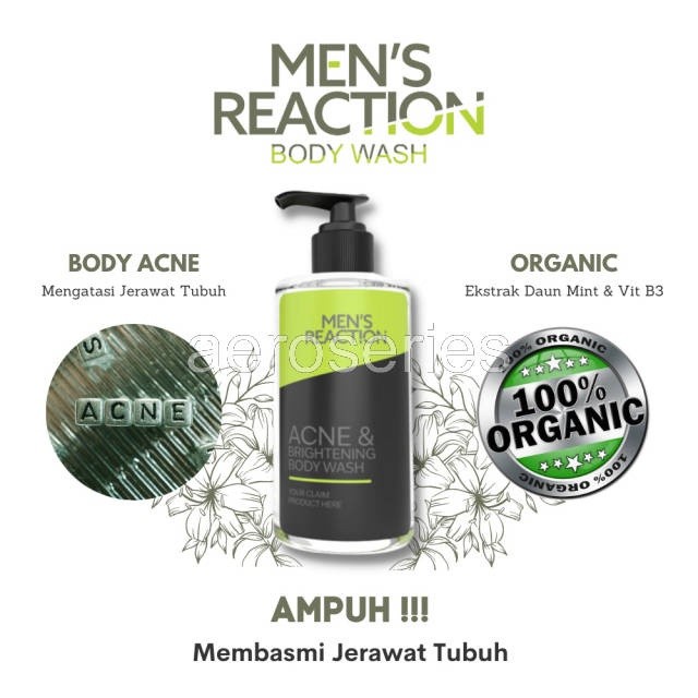 Sabun Mandi Pria Acne Brightening Body Wash Mens Reaction Acne Brightening Body