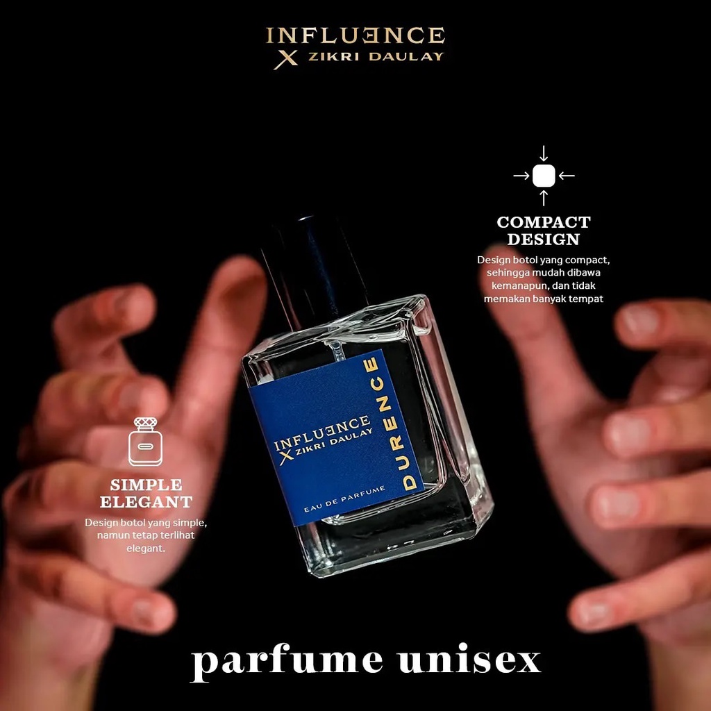 (TERLARIS) Parfum Durence influence X Zakir Daulay Original Aroma Khas &amp; Fresh Bikin Memikat Banyak Wanita Tahan Lama Hingga 12 jam