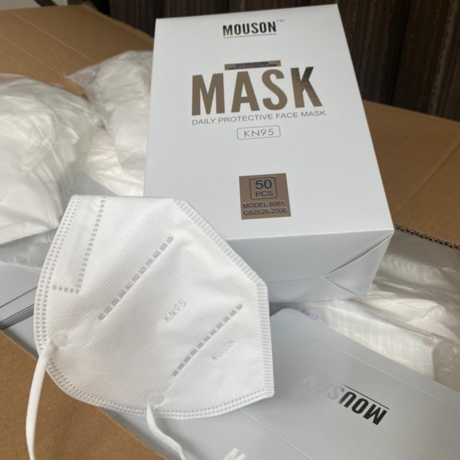 Masker KN95 MOUSON BOX isi 50pcs KN 95 premium import 5ply Mouson BOX