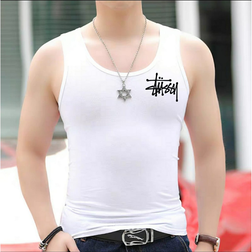 Singlet tUSSY - DS / singlet pria / kaos oblong / kaos dalam pria