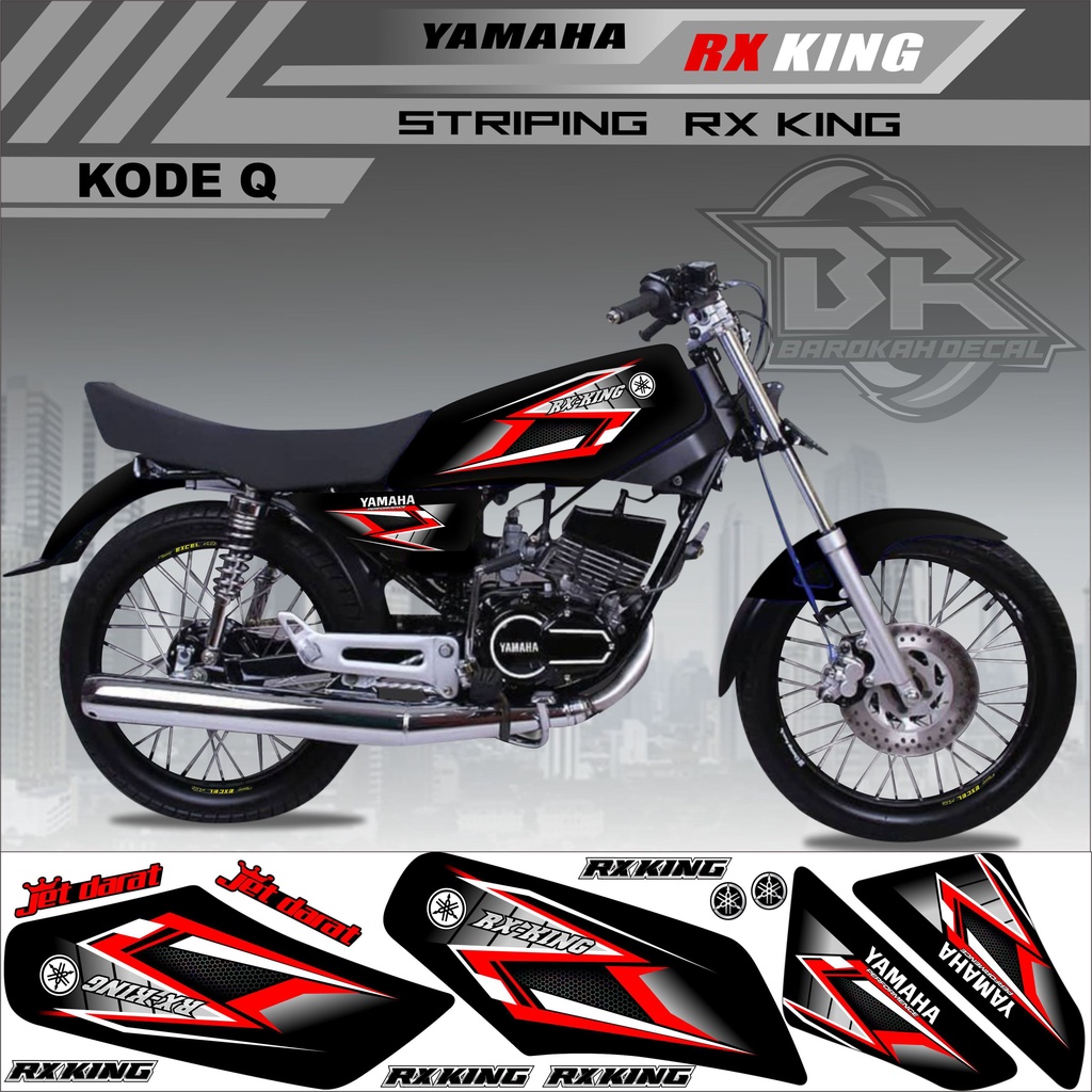 Sticker Rx King Variasi Stiker Lis Striping Rx King Kode Q