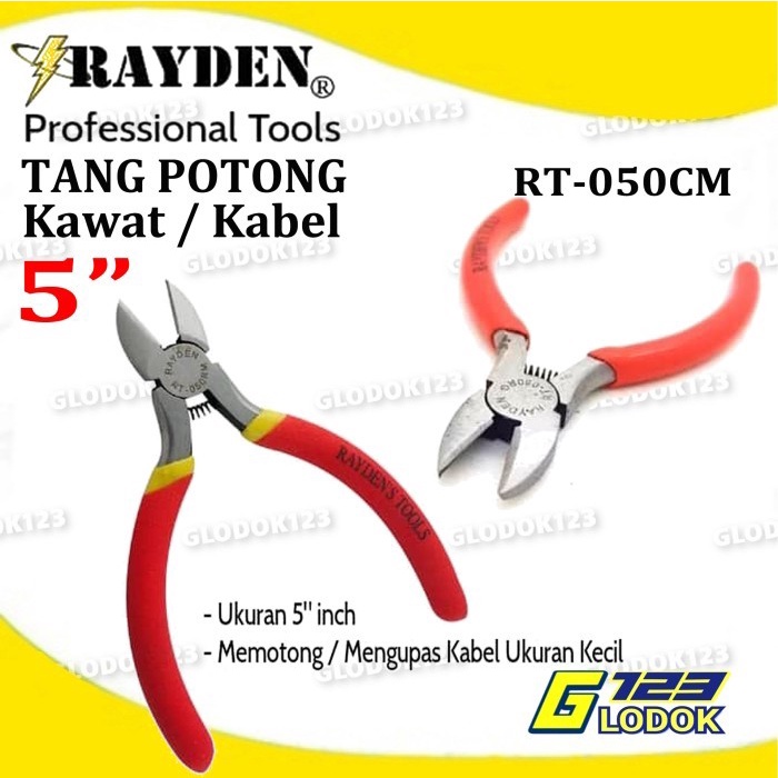 Tang Potong Kupas Kawat Kabel 5 Inch Mini Diagonal Wire Cutting Plier