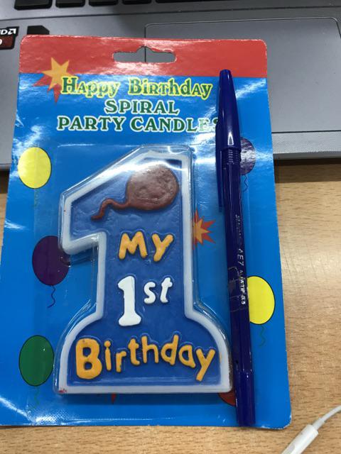 Lilin Angka 1 My First Birthday / Lilin Angka / Lilin Ulang Tahun