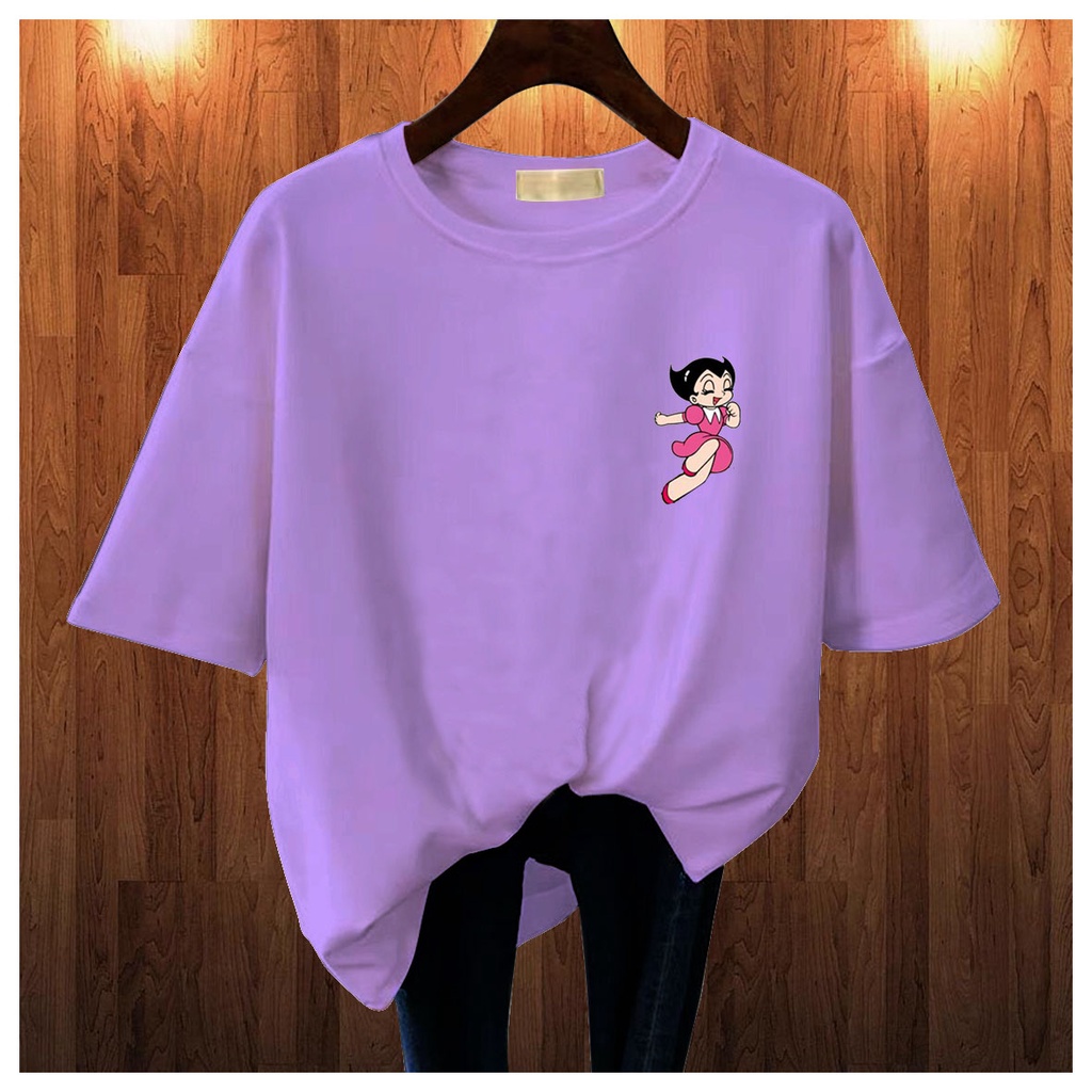 CALVIERO SHOP - BAJU KAOS ATASAN WANITA PRINT ASTRO BOTGIRL  GALAXY PRINT