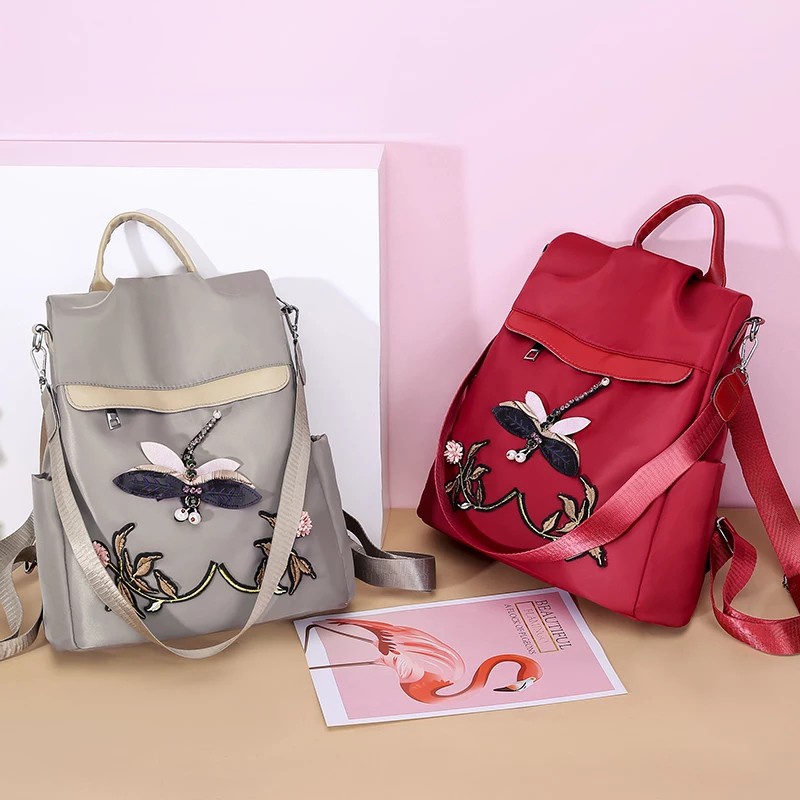 Charyatink - Tas Ransel Fashion Wanita (BORDIR) Paling Elegan Trendy