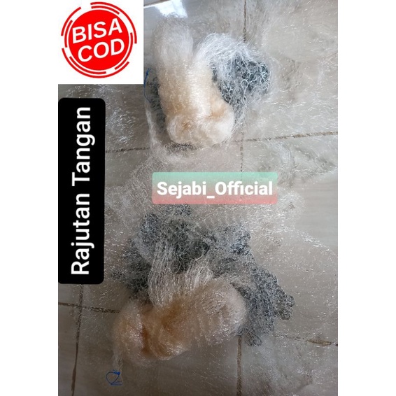 (Sejabi) Termurah Rajutan Tangan Jala Lempar Ikan Ukuran 1-1/2 & 1-3/4 Inch Tinggi ±3 Meter Bahan Se