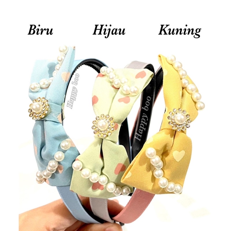 bando simpul daisy mutiara bando korea lilit bunga daisy hardini