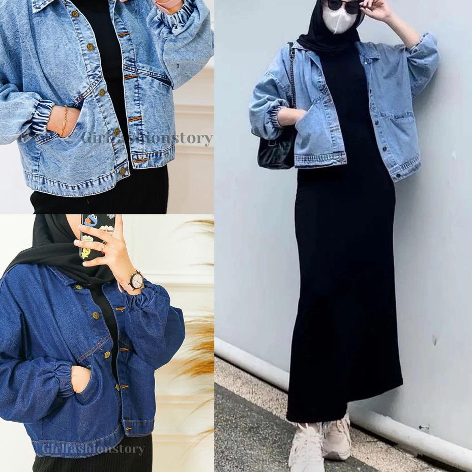 KODE-YS18 VTZEN - ZFS OOTD Wanita Jaket MODIE / VINTAGE OVERSIZE JACKET / Brelet Baggy Oversize Jake