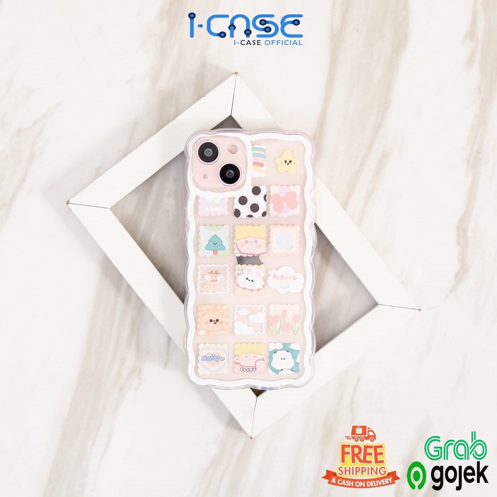 Clear Soft Case Stiker Rubiks Wavy Side Full Lens Cover iPhone 7 8 + SE 2020 X Xs Xr 11 12 13 Mini Pro Max