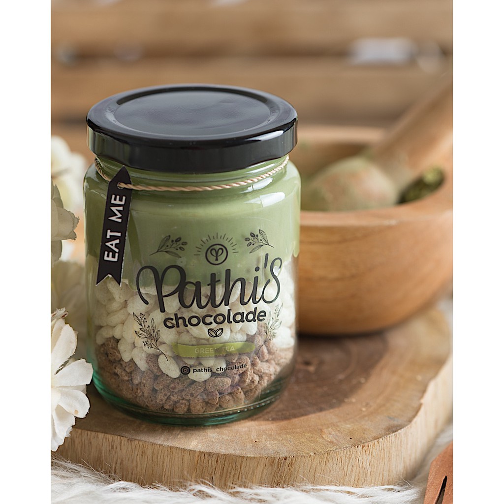 

Pathis Chocolade Coklat Lumer JAR CRUST CRUNCHY - GREENTEA