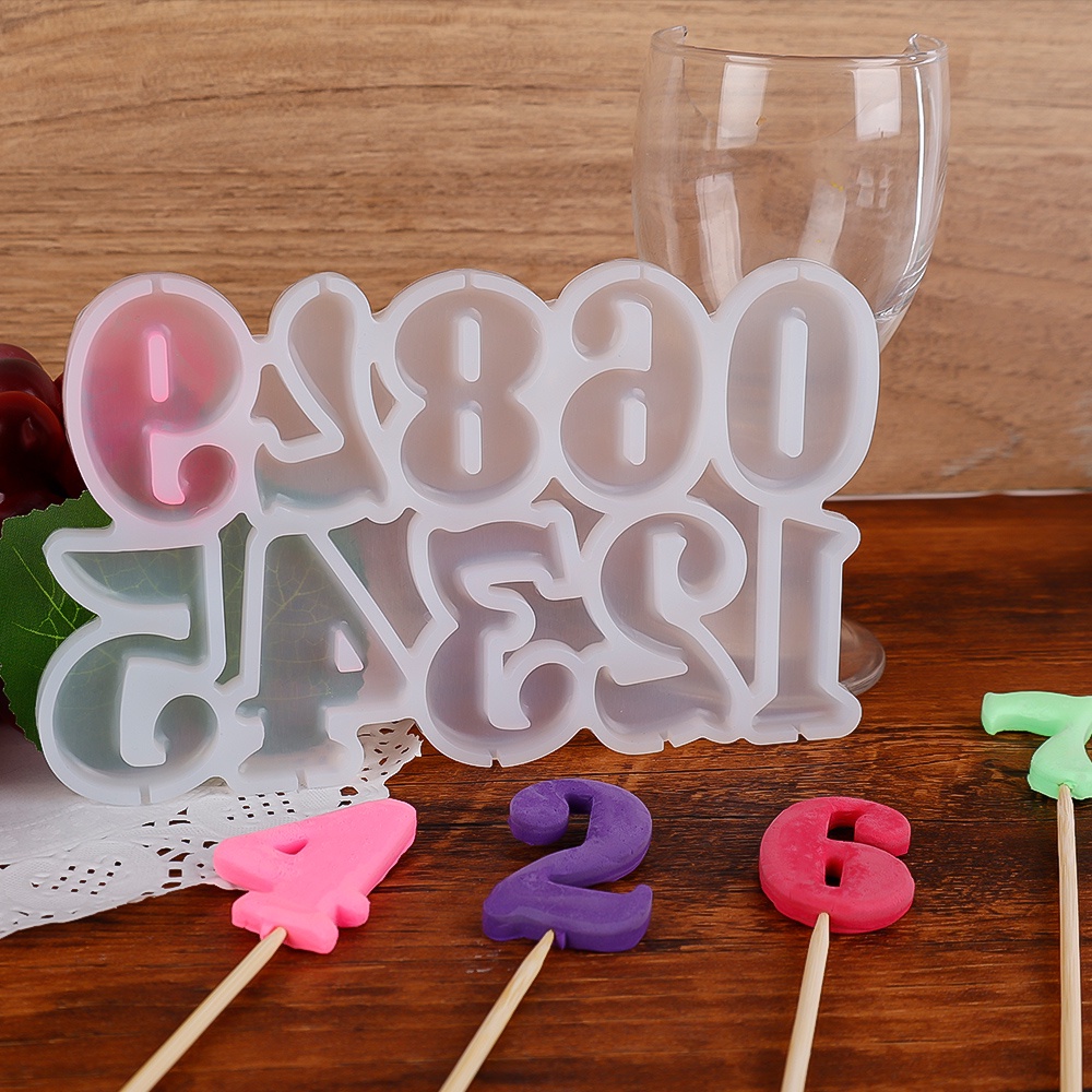 Cetakan Kue Bentuk Lollipop Bahan Silika Gel Transparan Reusable Untuk Dekorasi Pesta Ulang Tahun Anak