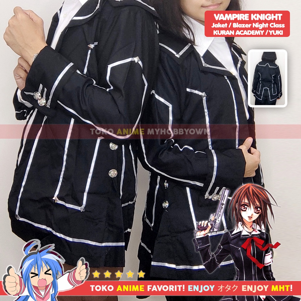 Blazer Jaket Anime Gakuran Vampire Knight Cross Academy Yuki Kuran