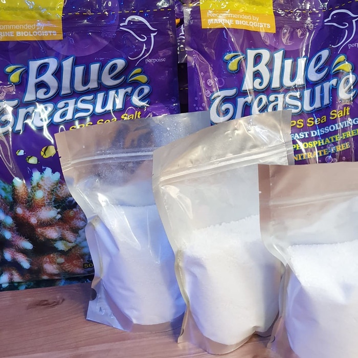 ds01tr Blue Treasure Sea Salt Repack 1 Galon | Asw | Garam Ikan Hias Air Laut Rfr201
