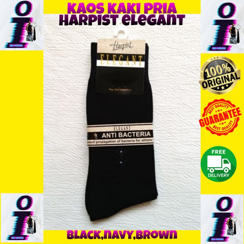 kaos kaki pria anti bakteri HARPIST ELEGANT / kaos kaki kantoran / serba gift hadiah