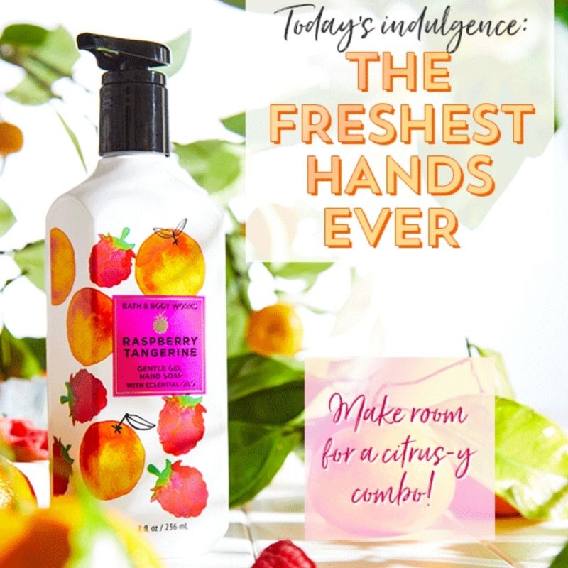 BATH AND BODY WORKS BBW RASPBERRY TANGERINE SERIES MIST LOTION SHOWER GEL BODY CREAM HAND CREAM SHOWER GEL BODY CREAM LOTION MIST WASH WALLFLOWER ROOMSPRAY SCENTPORTABLE GENTLE GEL DEEP CLEANSING GENTLE FOAMING CREAMY LUXE