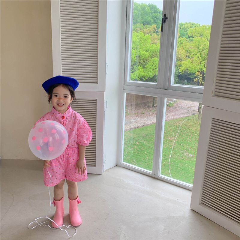(LOLI-JKT) BS-193 SET ANAK HP BUNGA KANCING SIZE 100-140 COCOK UNTUK OOTD