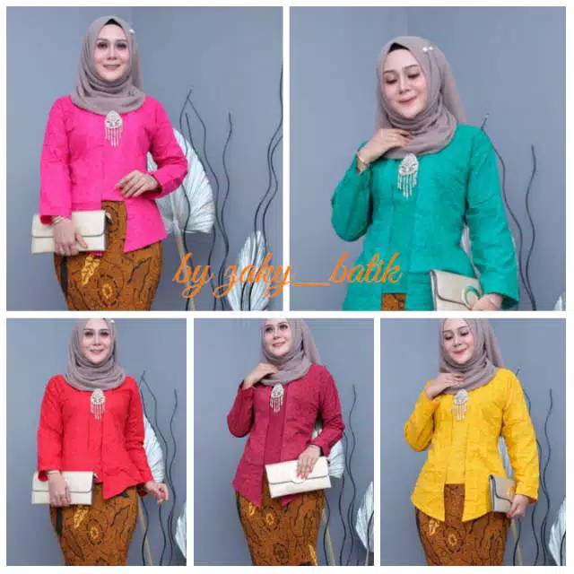Kebaya modern bahan katun .jumbo