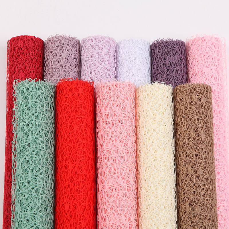 Dhiya Florist - Poly Net Round Korean Mesh Spiderman Roll Kertas Jaring Bulat Buket Hampers Flower W