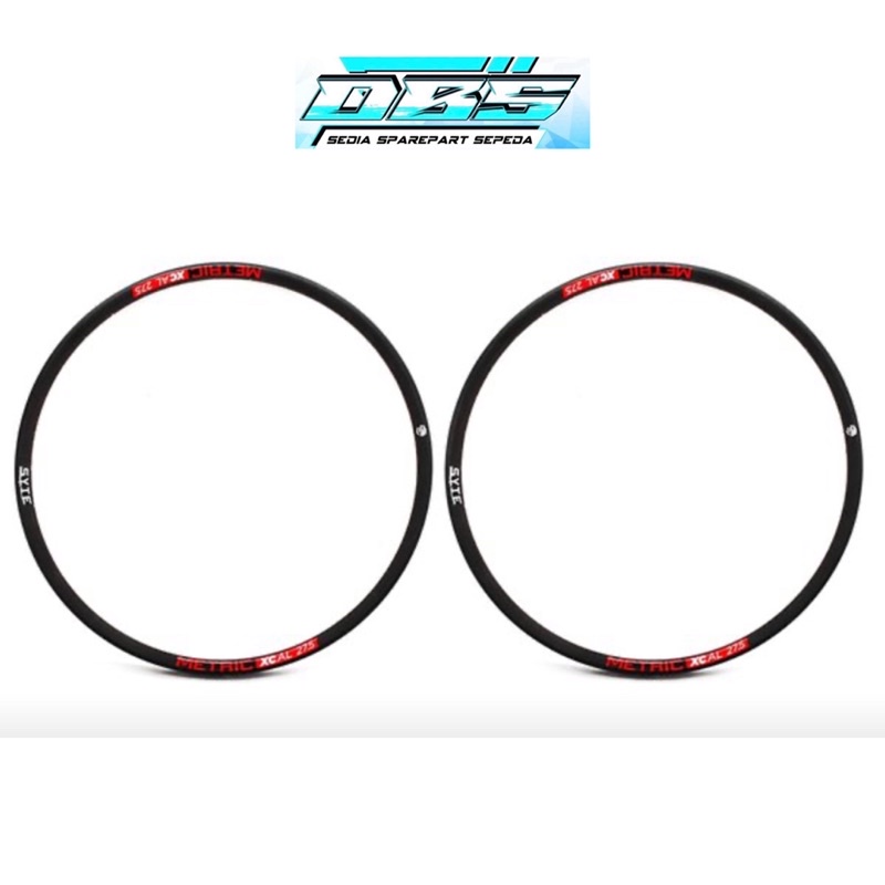RIMS PACIFIC SYTE METRIC D573 MTB XC 27.5 32HOLE BLACK
