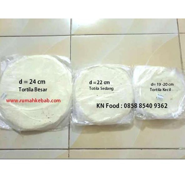 

As4711 Tortila Kebab Kulit Kebab - Libanes Catering Diameter 16 Cm Isi 10 Sa1Z