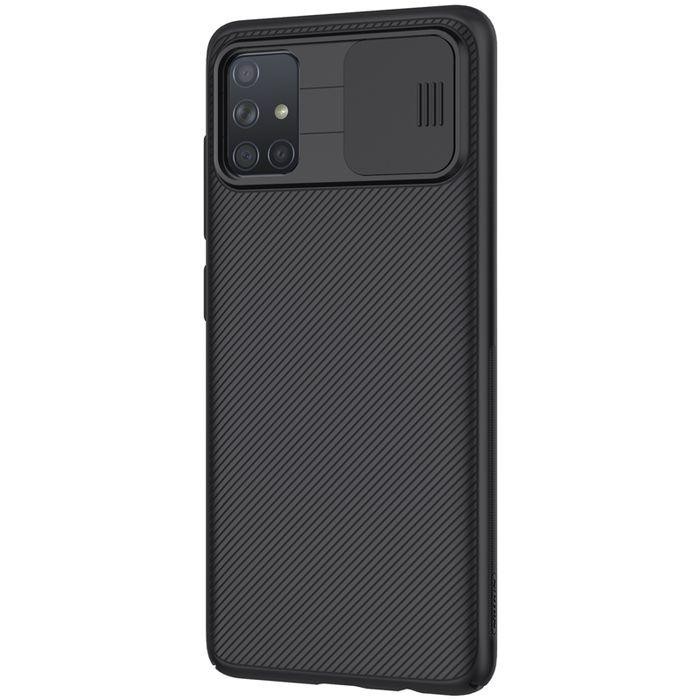 Hard Case SAMSUNG Galaxy A71 Hardcase Original Camshield Casing - Hitam