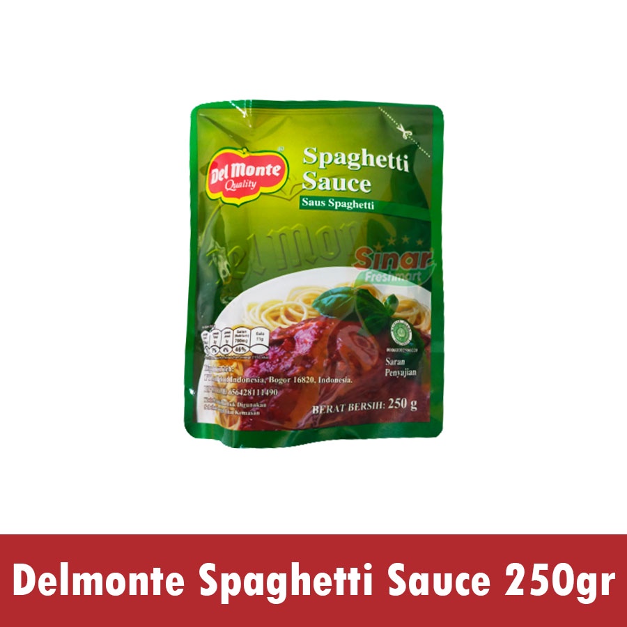 

[SINAR.FRESHMART] DELMONTE SPAGHETTI SAUCE / SAUS SPAGHETTI [250gr]