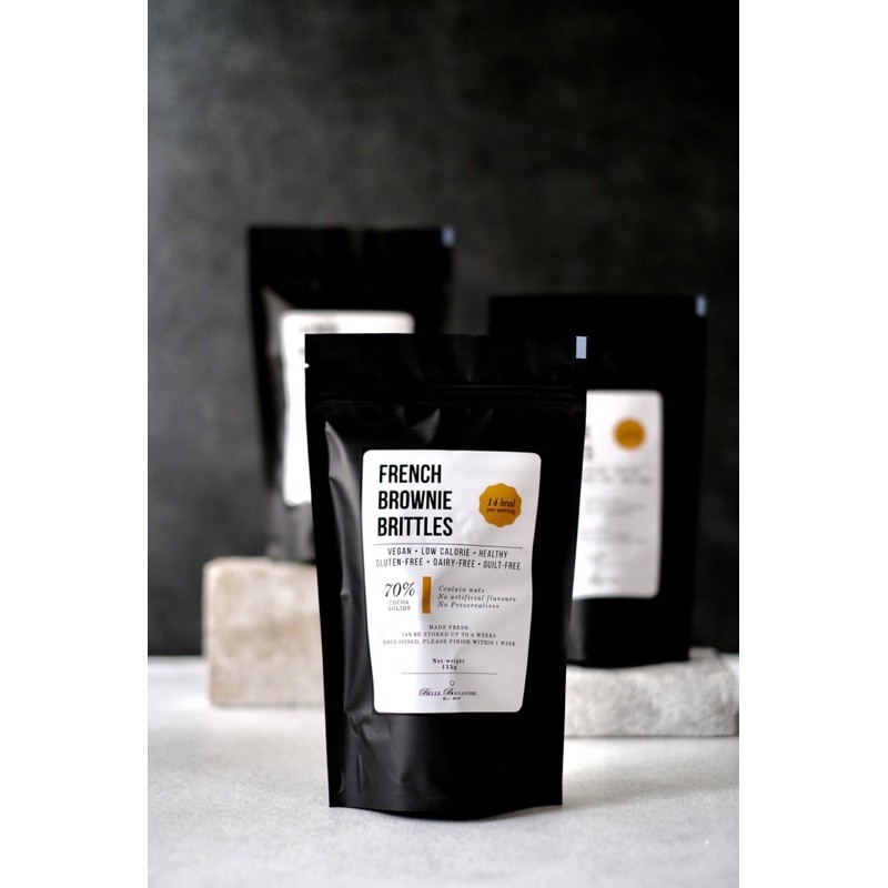 

Vegan Dark Chocolate French Brownie Brittles by Belle Boulangerie