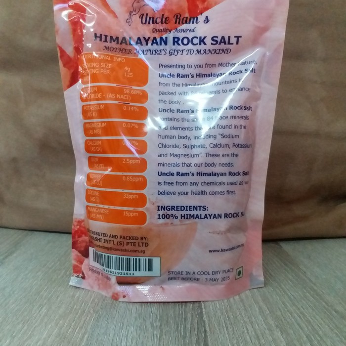 

Promo Spesial - Uncle Rams Himalayan Pink Salt Dr Gram Refill Grinder India Singapore